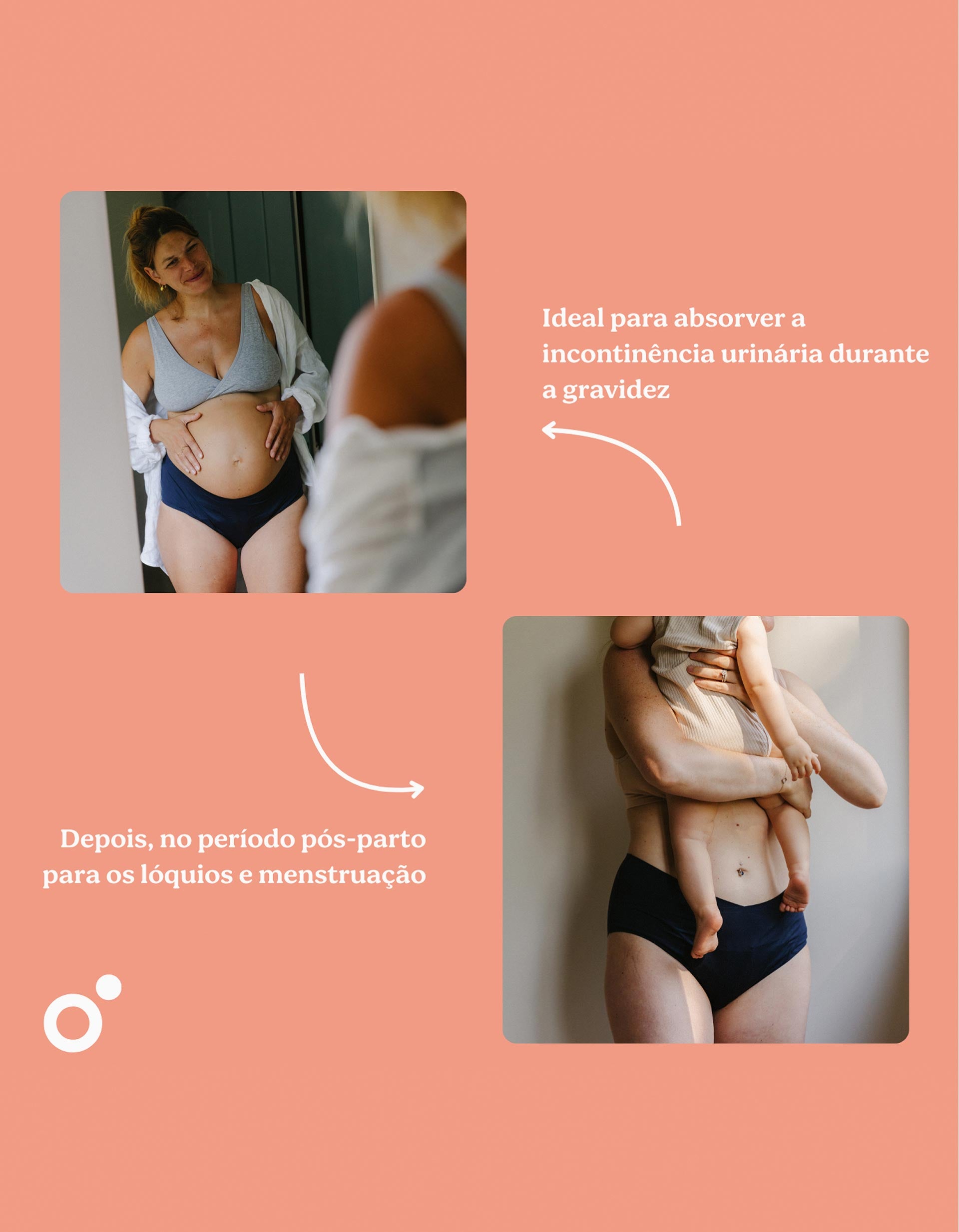 Cuecas para Pós-Parto e Menstruação Flowly Doomoo L-XL-2XL, Preto