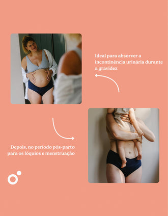 Culottes Post-Partum et Menstruelles Flowly Doomoo L-XL-2XL, Noir