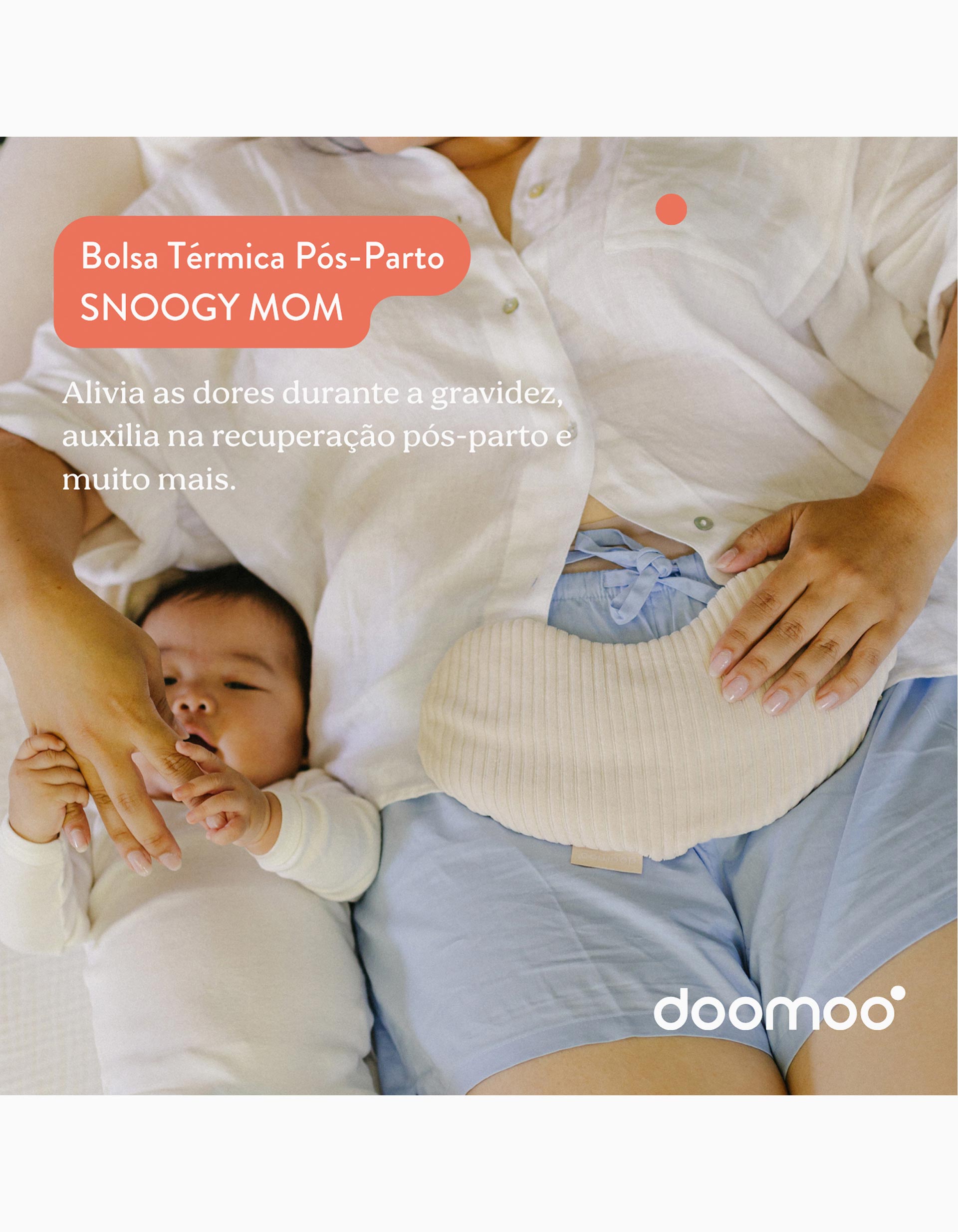 Almofada Térmica Snoogy Mom Doomoo, Areia