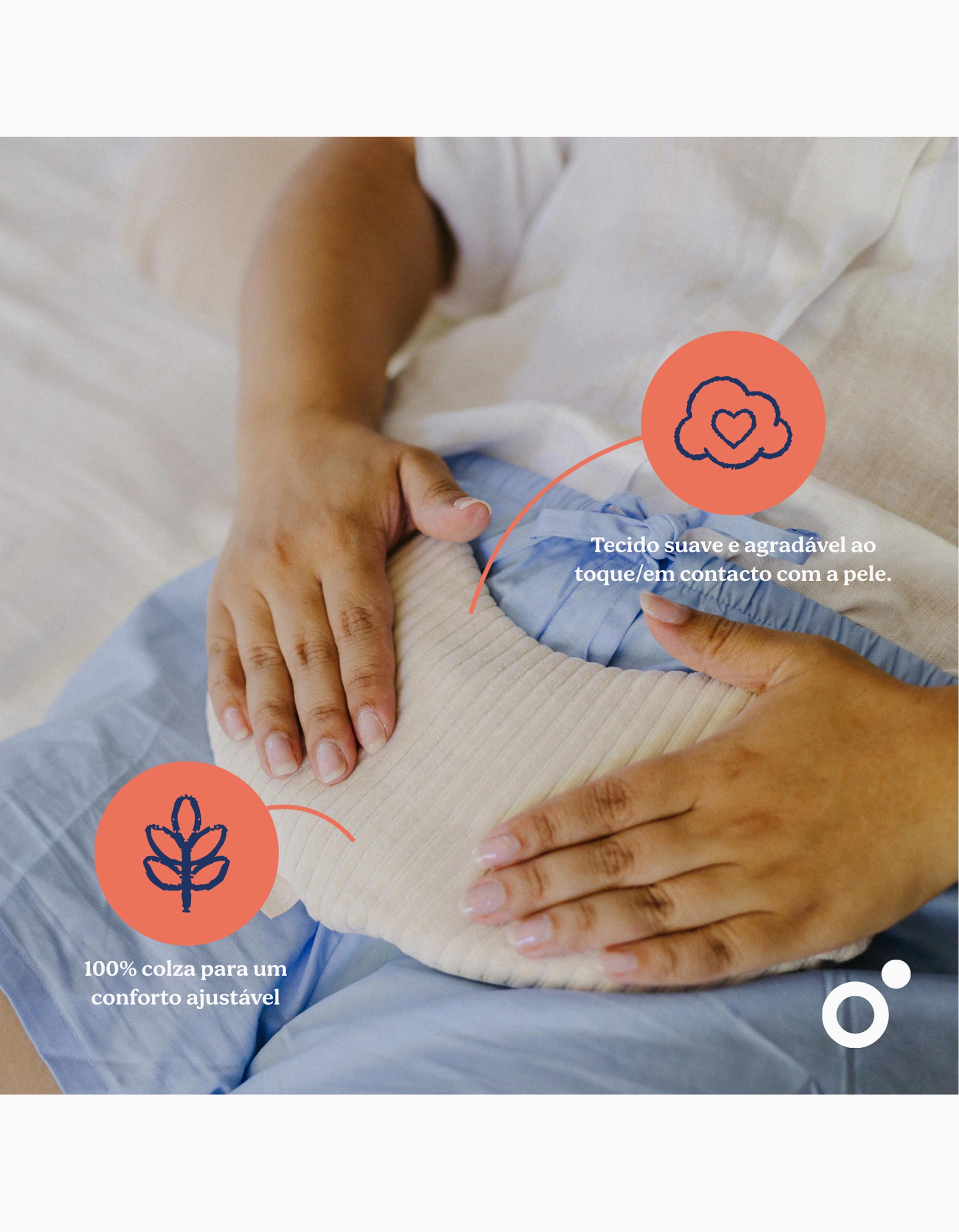 Almofada Térmica Snoogy Mom Doomoo, Areia