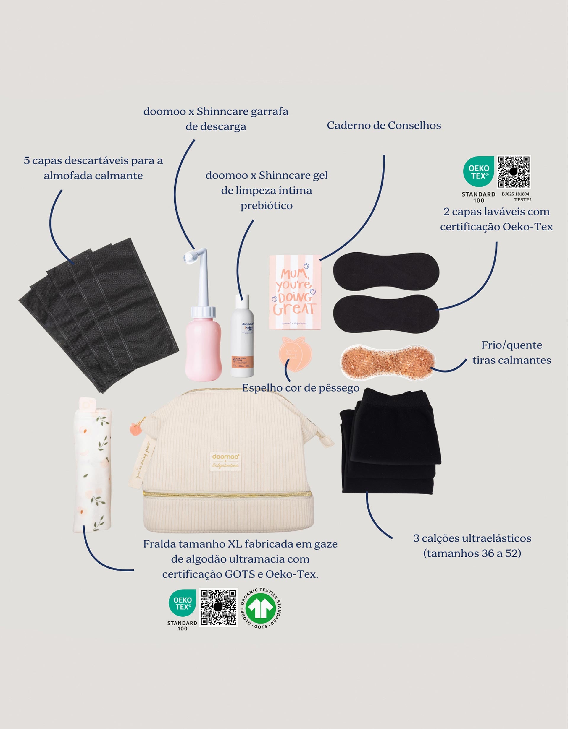 Doomoo Maternity Kit, Sand