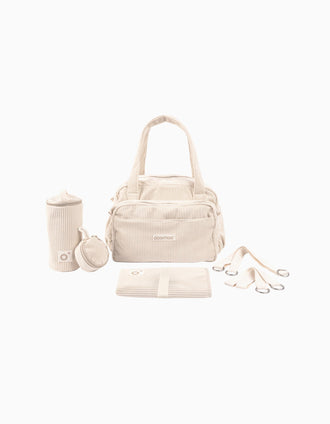 Nappy Bag in Corduroy Fluffy Doomoo, Sand