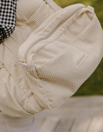 Nappy Bag in Corduroy Fluffy Doomoo, Sand
