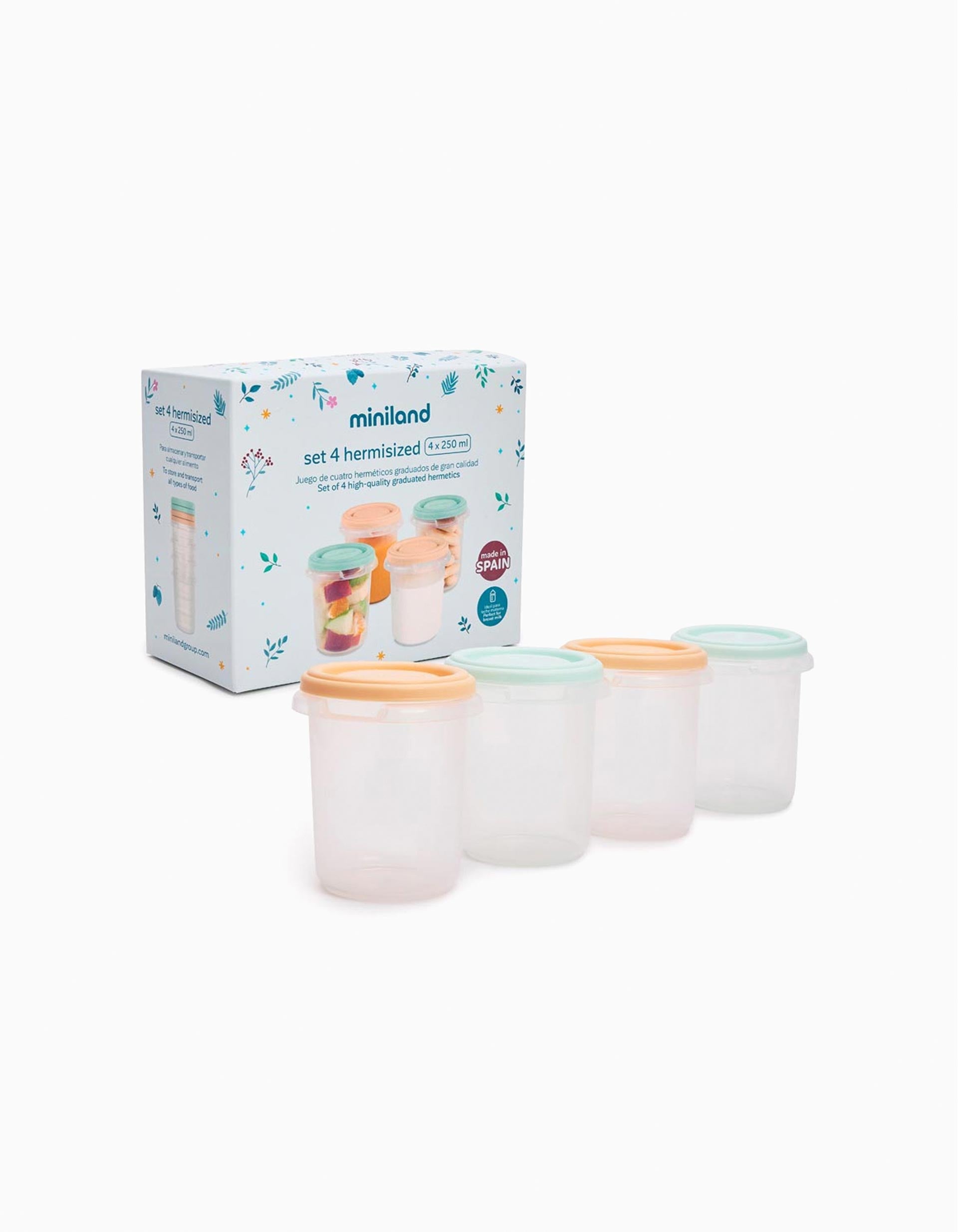 Set of 6 Hermisized Containers 250 ml Dreamland Miniland