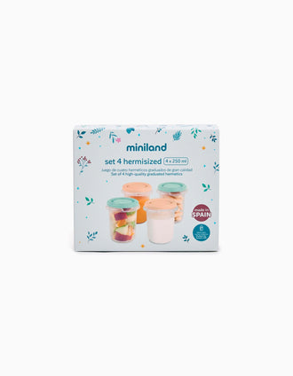 Set of 6 Hermisized Containers 250 ml Dreamland Miniland