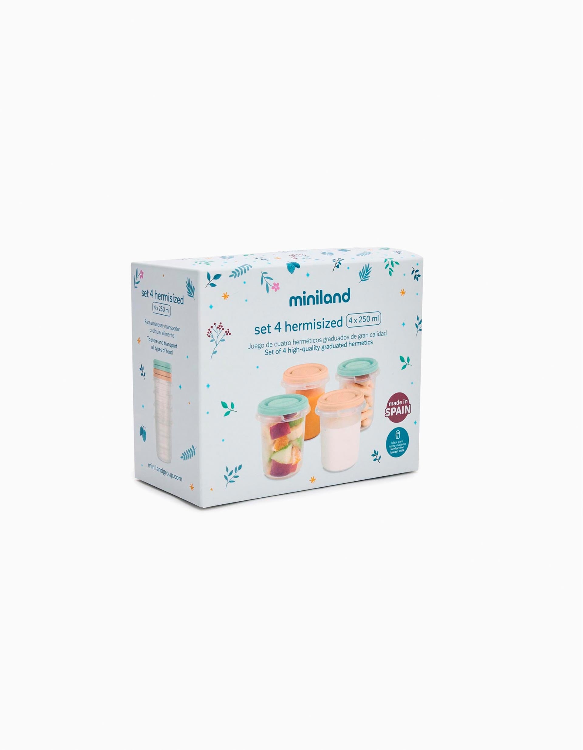 Set of 6 Hermisized Containers 250 ml Dreamland Miniland