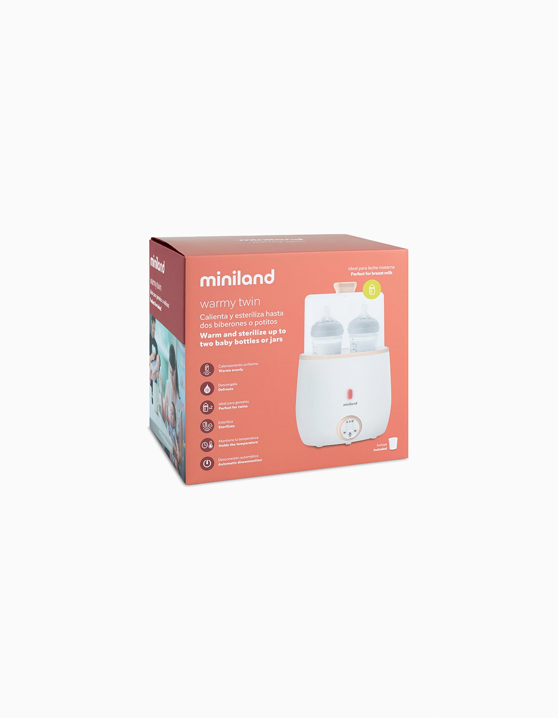 Double Bottle Warmer and Sterilizer Warmy Twin Miniland