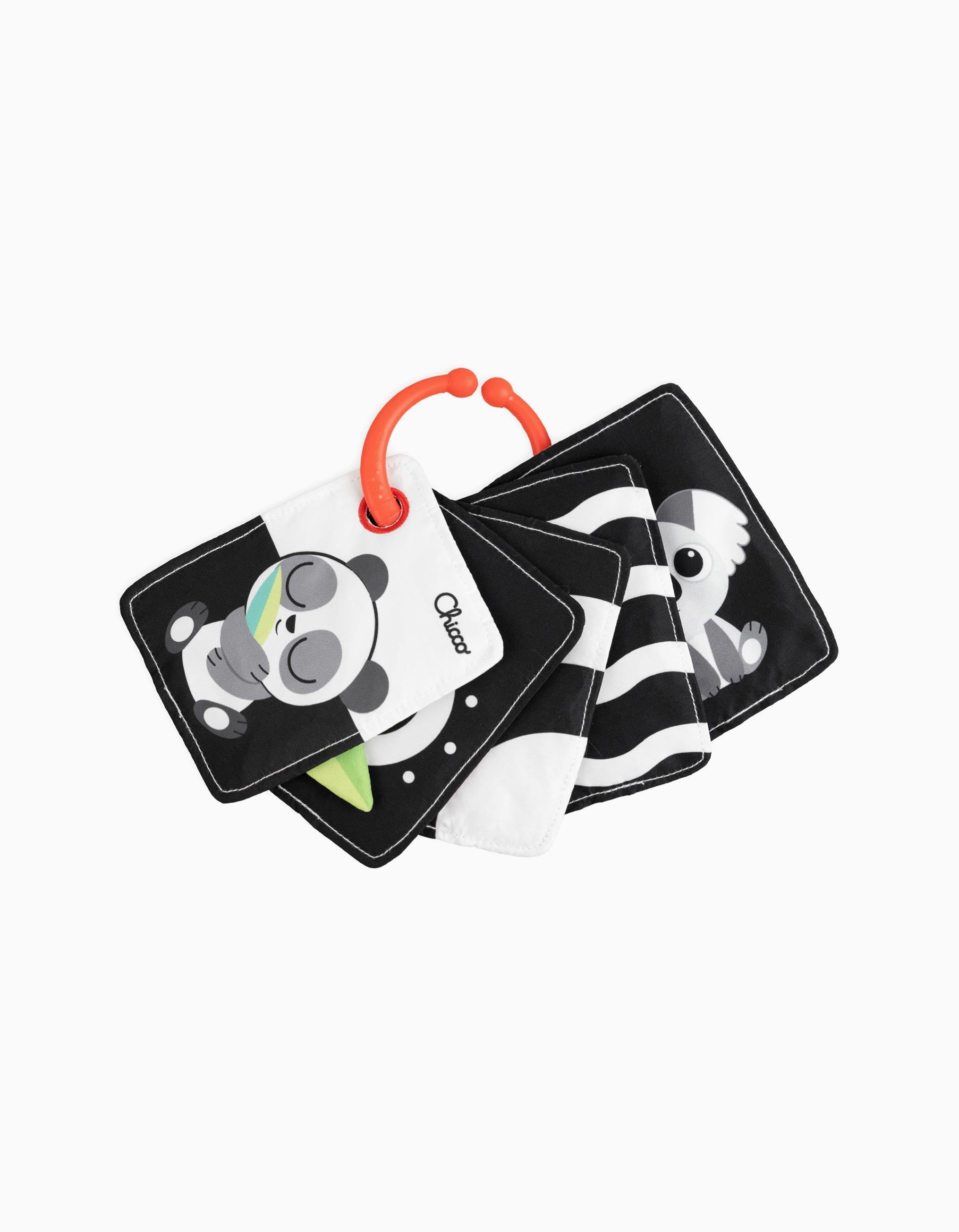 Cartões 2-em-1 de Estimulação Visual em Preto e Branco Chicco 3M+