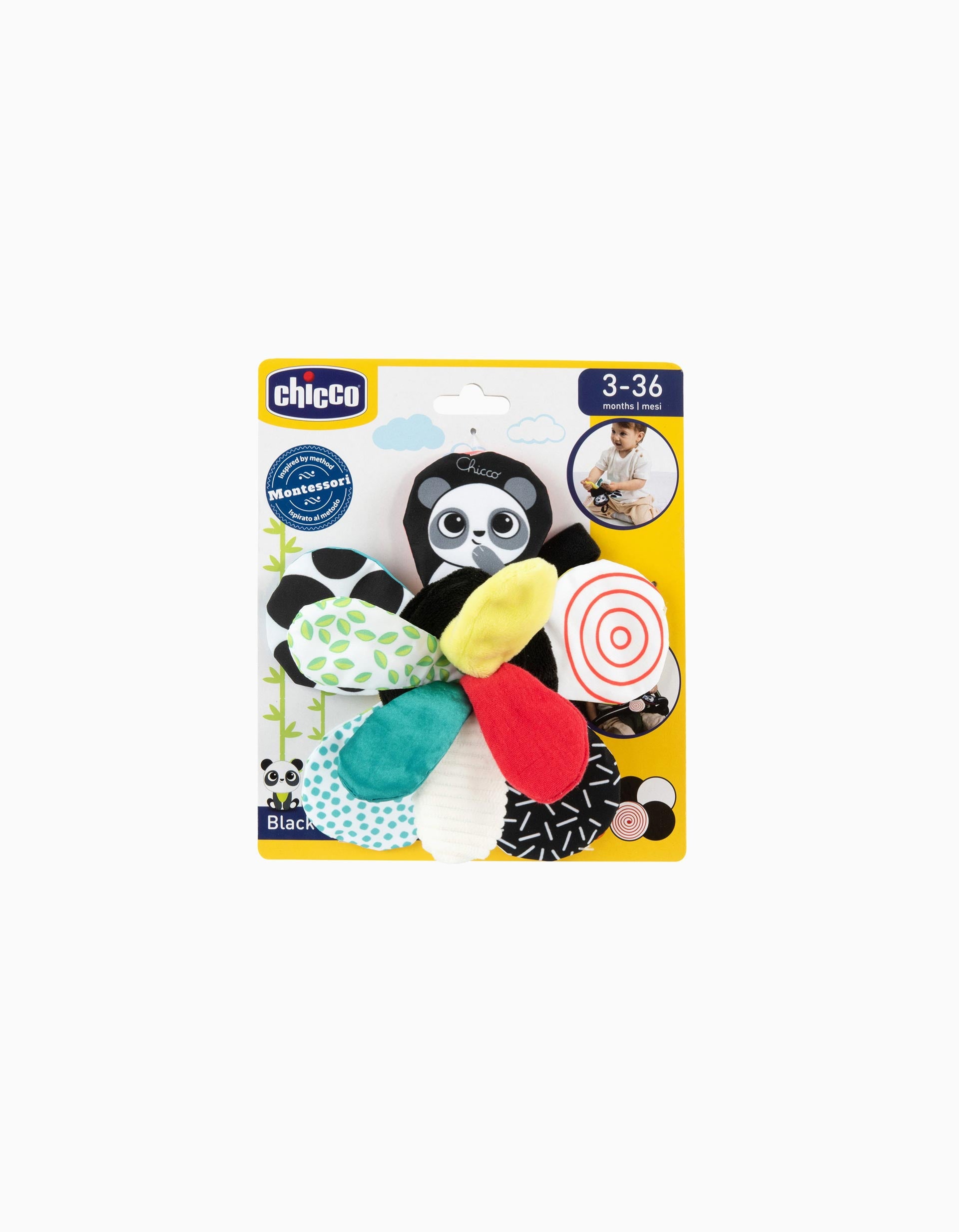 Flor de Estimulação Visual em Preto e Branco Chicco 3M+