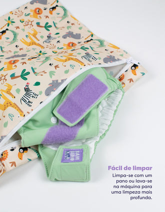 Waterproof Wet Diaper Bag Safari Squad Bambino Mio