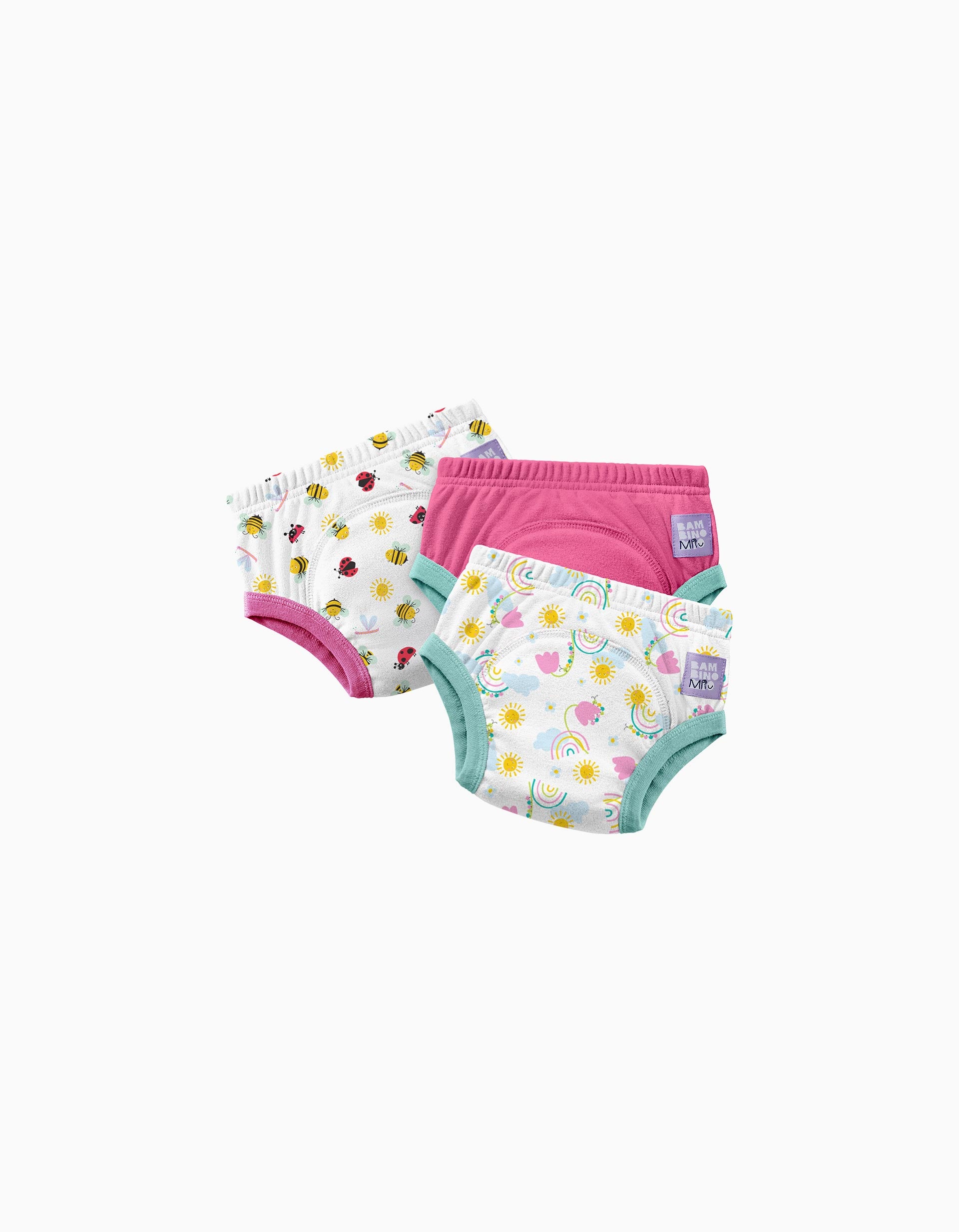 Pack of 3 Potty Training Pants Garden Party Bambino Mio 3-4Y