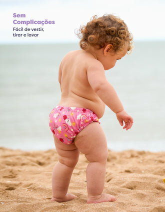 Couche de Bain Réutilisable Taille L Happy Days Bambino Mio