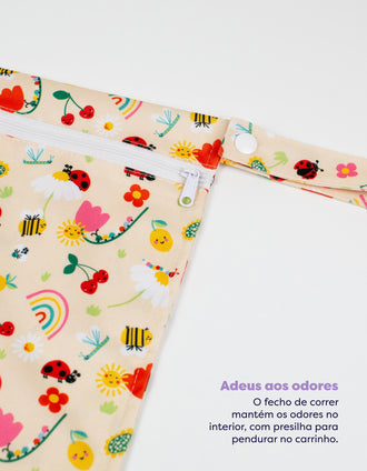 Waterproof Wet Diaper Bag Sunshine Friends Bambino Mio