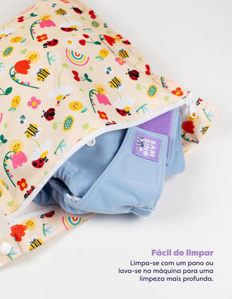 Waterproof Wet Diaper Bag Sunshine Friends Bambino Mio
