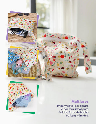 Waterproof Wet Diaper Bag Sunshine Friends Bambino Mio