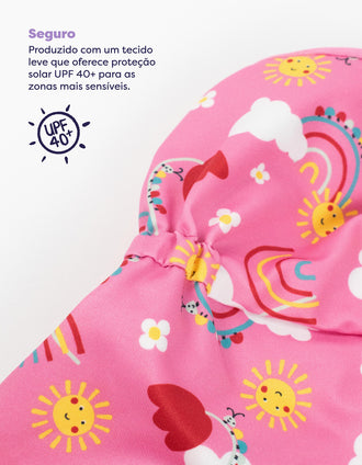 Reversible Swim Hat UPF 40+ Happy Days Bambino Mio 1-3Y