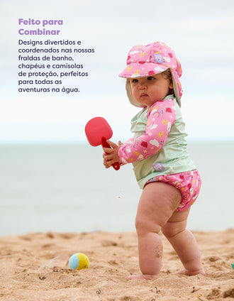 Reversible Swim Hat UPF 40+ Happy Days Bambino Mio 1-3Y