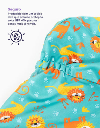 Reversible Swim Hat UPF 40+ Cool Cats Bambino Mio 1-3Y