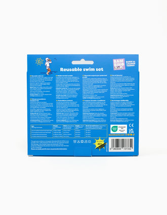 Ensemble de Bain Réutilisable 3 Pcs Blue Whale Bambino Mio 2-3 Ans