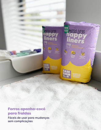 Lot de 100 Doublures de Couches Biodégradables Bambino Mio
