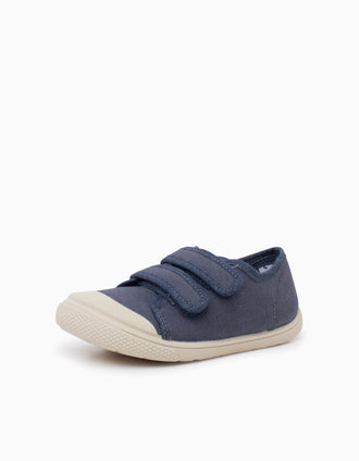 Zapatillas Barefoot de lona Pisamonas para bebés y niños, azul oscuro
