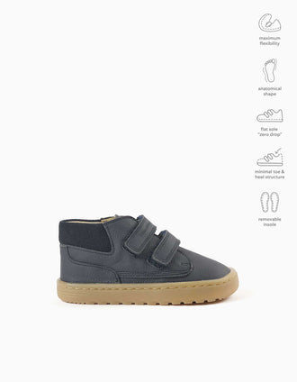 Bottines Blanditos Barefoot Lima pour bébé, bleu marine