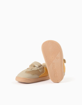 Zapatillas Blanditos Barefoot Platy para bebés y niños, beige