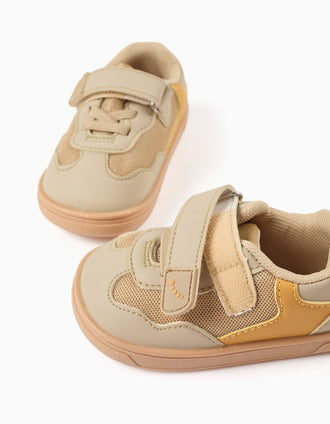 Zapatillas Blanditos Barefoot Platy para bebés y niños, beige