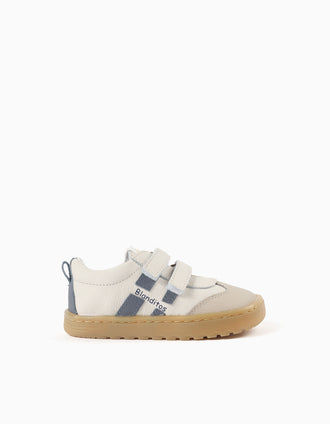 Blanditos Barefoot Lisboa trainers with touch-fasteners for babies, white