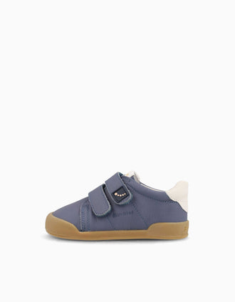 Baskets à scratch Blanditos Barefoot Londres pour bébé, bleu