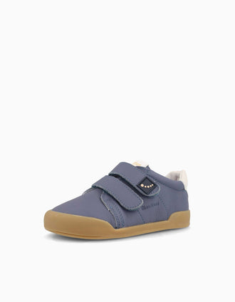 Baskets à scratch Blanditos Barefoot Londres pour bébé, bleu