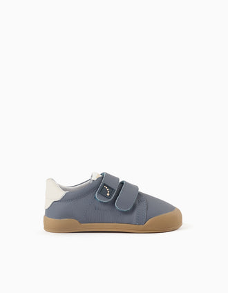 Blanditos Barefoot Londres trainers with touch-fasteners for babies, blue