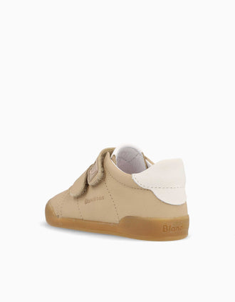 Blanditos Barefoot Londres trainers with touch-fasteners for babies, beige