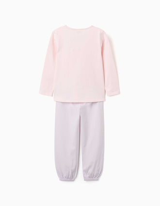 Pijama de manga larga de algodón K-Pop Demon Hunters para niña, rosa/lila