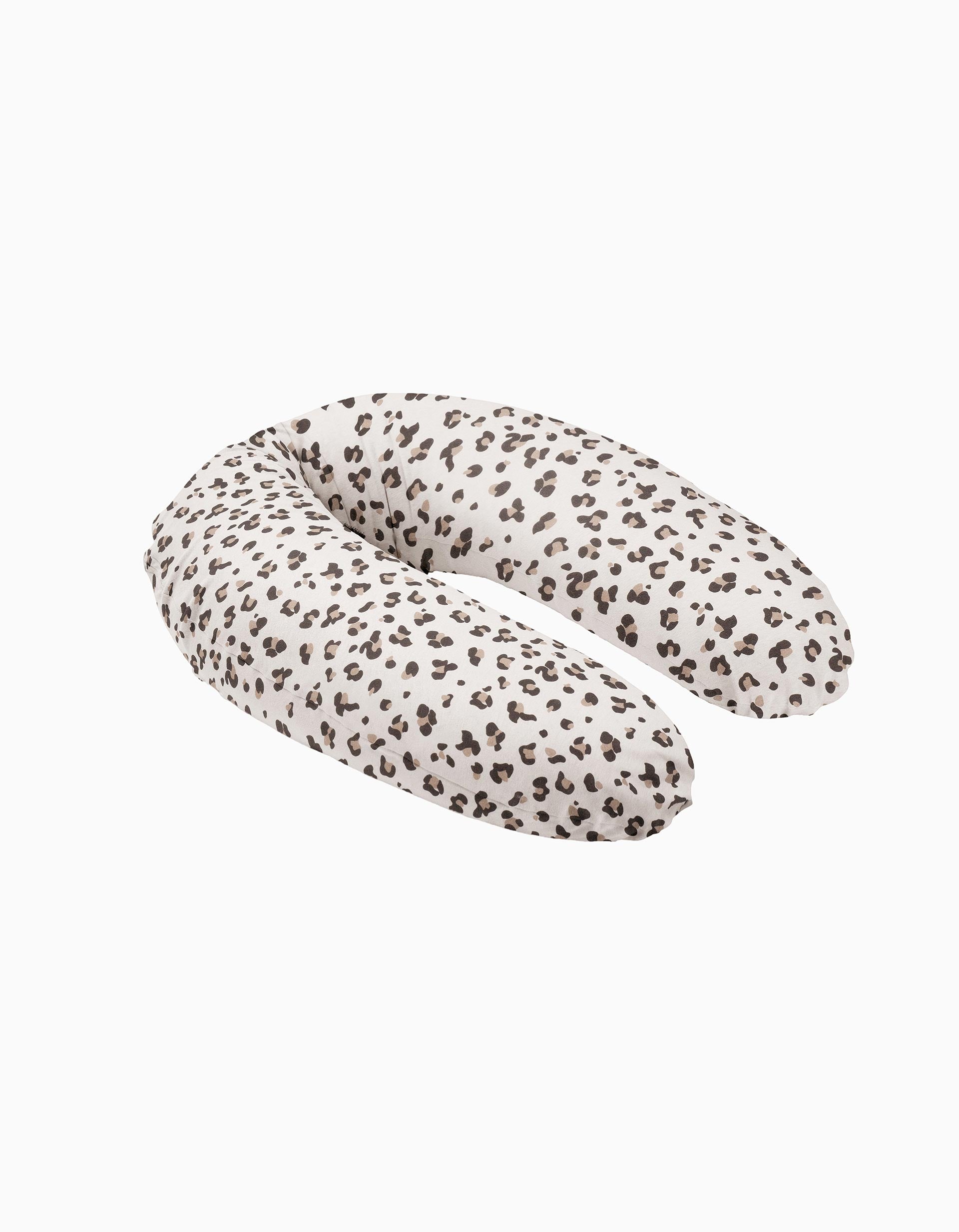 Cojín de Lactancia Buddy Doomoo, Beige Leopardo