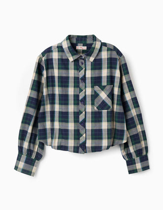 Chemise à manches longues à carreaux You&Me pour femme, multicolore