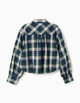Chemise à manches longues à carreaux You&Me pour femme, multicolore