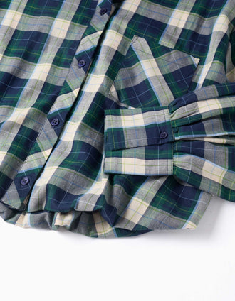 Chemise à manches longues à carreaux You&Me pour femme, multicolore