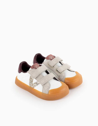 Baskets Victoria Barefoot à paillettes pour bébé et fille, multicolore