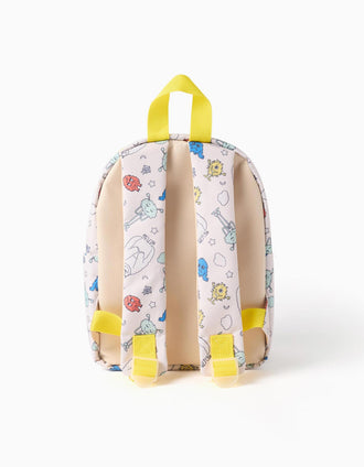 Mochila térmica com os Monstros das Emoções para criança, bege-claro
