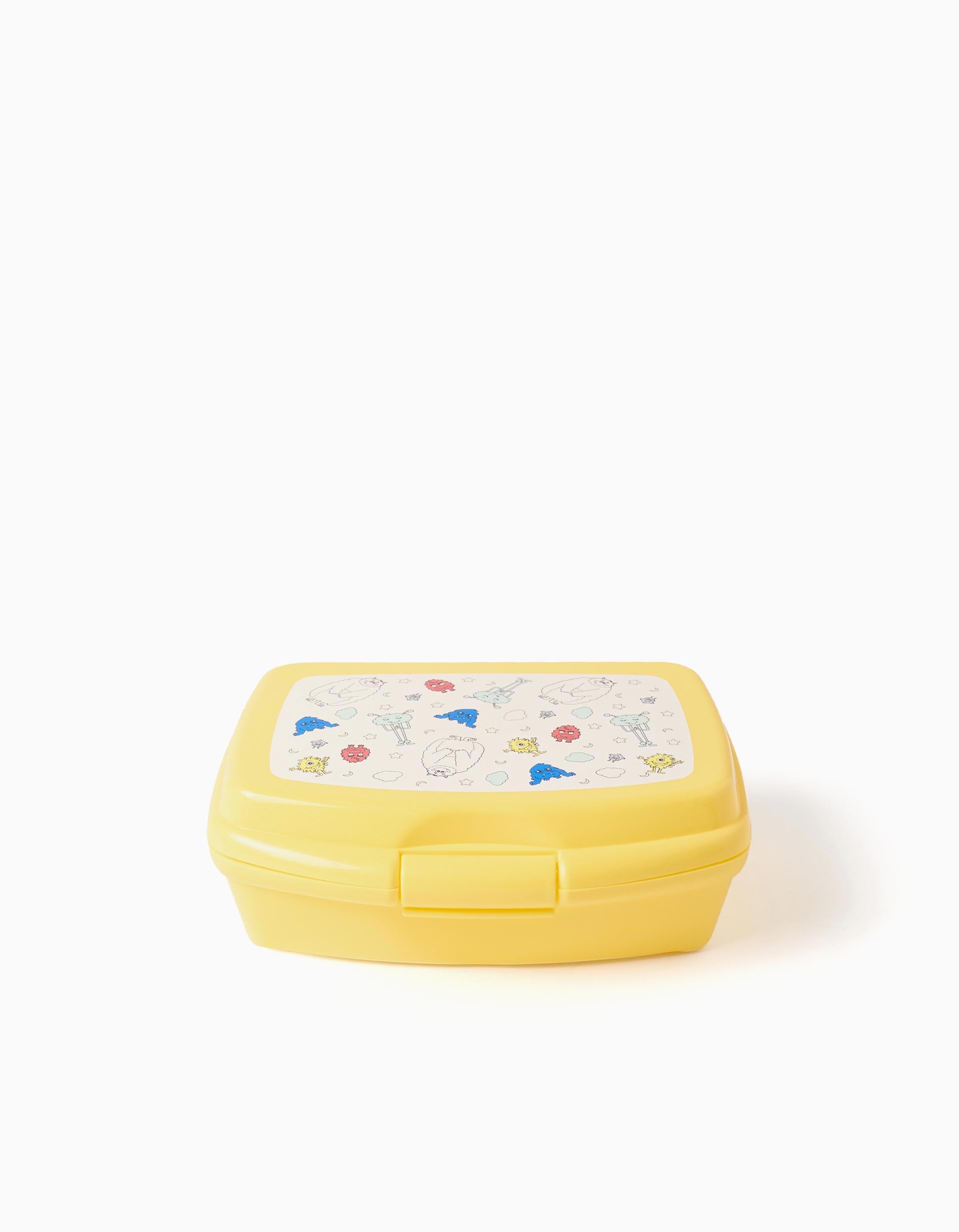 Lancheira com estampado dos Monstros das Emoções para criança, amarelo