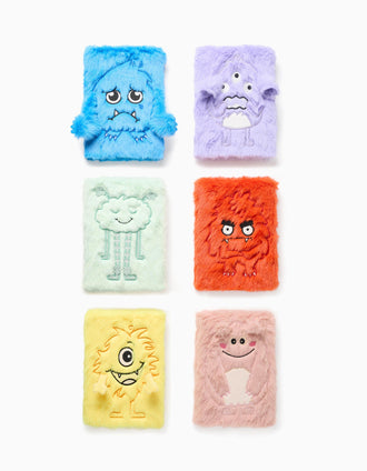 Caderno A5 com os Monstros das Emoções para criança, sortido