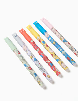 Caneta apagável com estampados Monstros das Emoções para criança, sortido