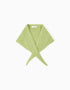 Knitted triangle scarf You&Me for women, lime green