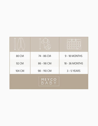 Sleeveless Sleeping Bag Meyco TOG 0.5 80 cm, Branches Sand