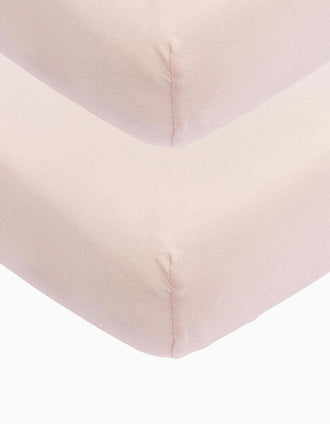 Conjunto de 2 Sábanas Bajeras Meyco 60X120 cm, Soft Pink