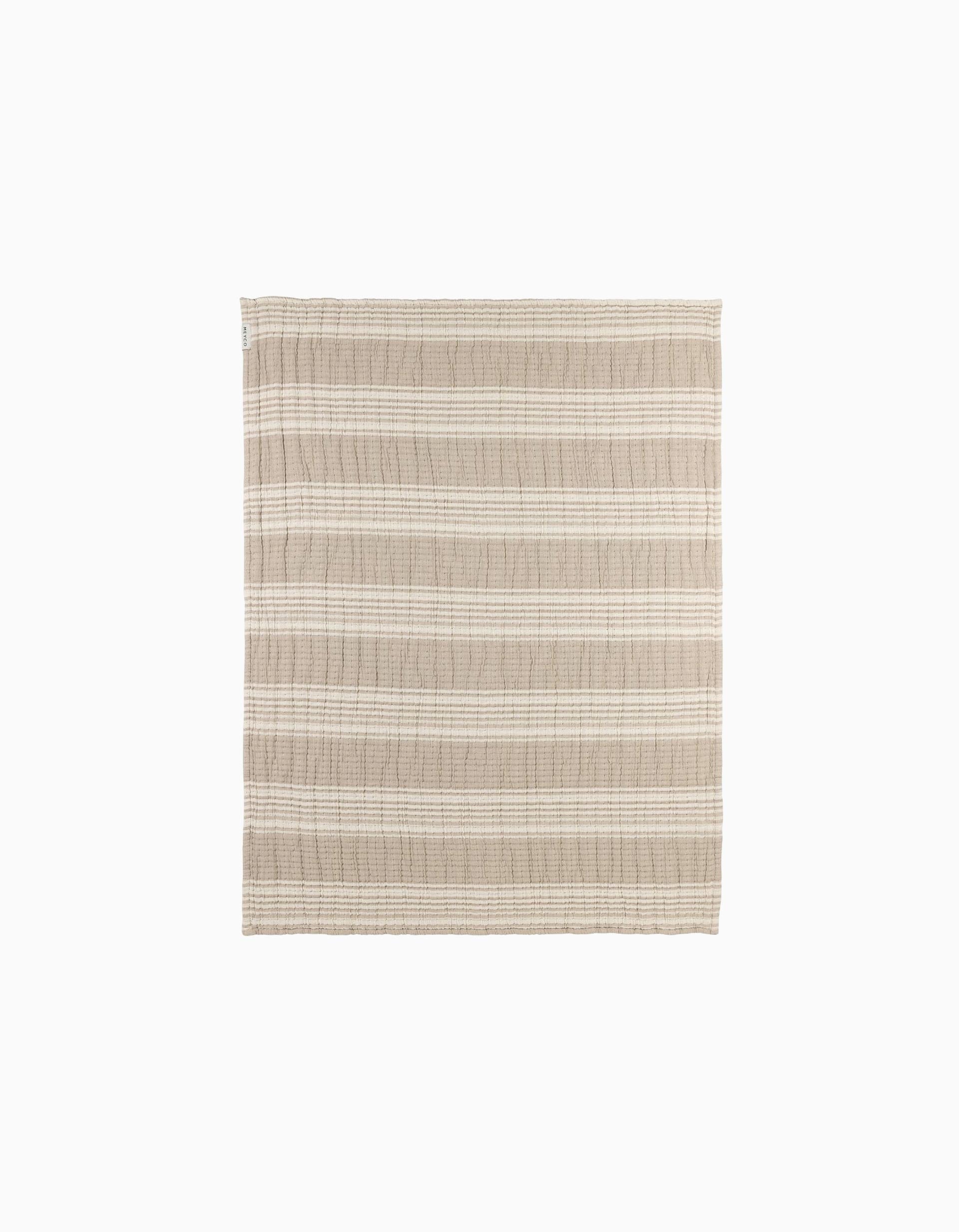 Couverture en Mousseline Meyco 75X100 cm, Stripes Sand