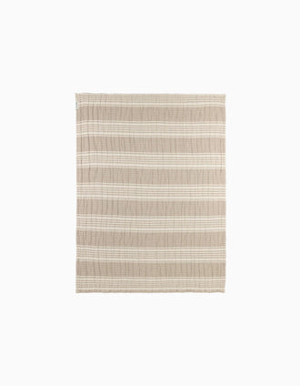 Couverture en Mousseline Meyco 75X100 cm, Stripes Sand