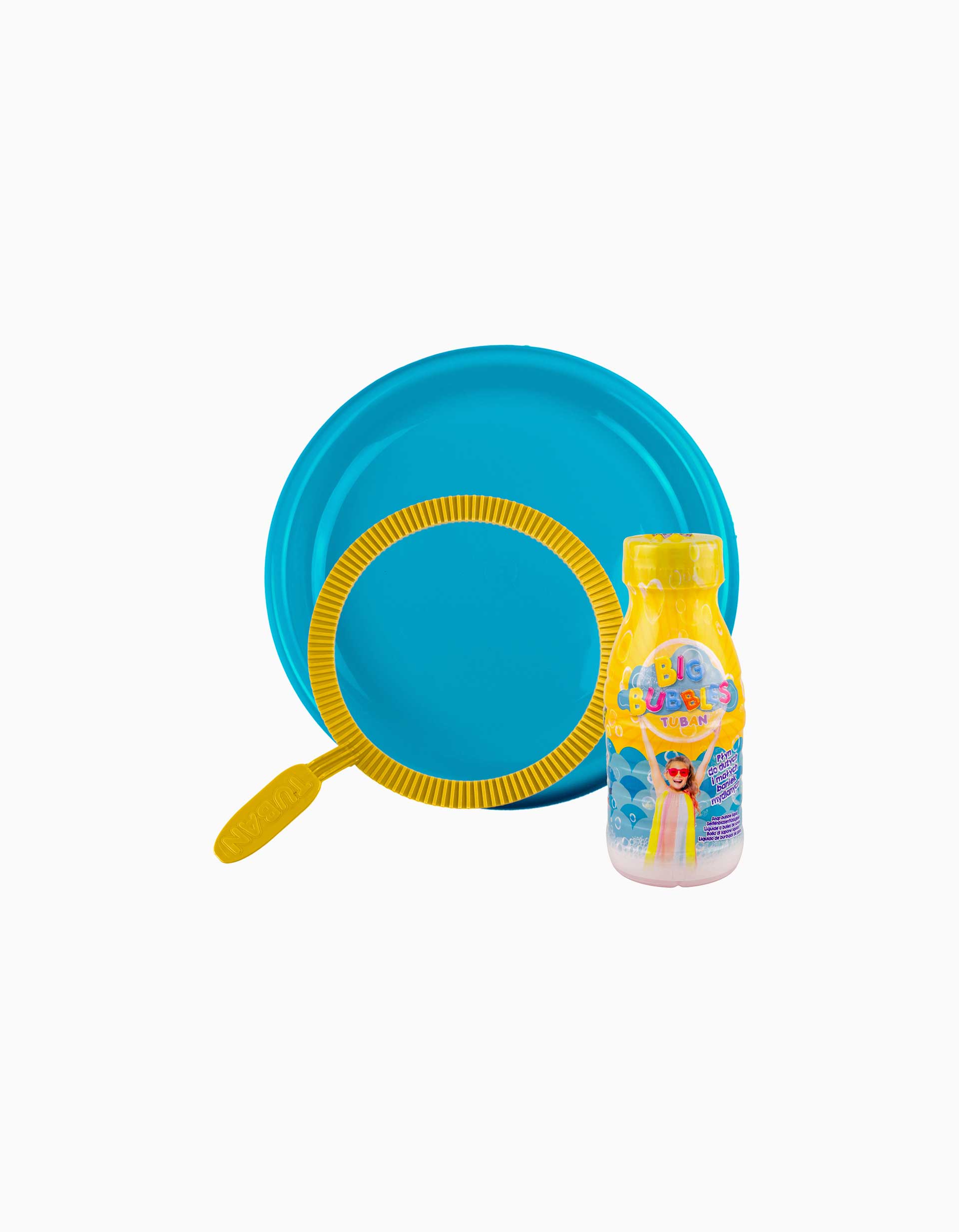 Set Anneau à Bulles de Savon & Assiette & Liquide Tuban 250 ml