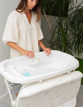 Bath and Changing Unit Stars Interbaby, White